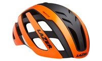 CASCO ROAD CENTURY NARANJA NEGRO FLASH + LED TALLA L