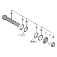 EJE COMPLETO CUBO HB-M7010