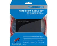 SHIMANO JUEGO CABLES POLIMERO/FORROS RUTA ROJOS