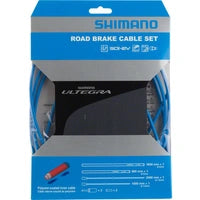 JUEGO CABLES FRENO POLIMERO/FORROS ULTEGRA AZUL