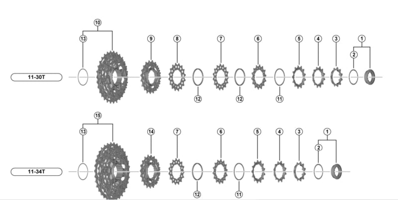 PIÑON SHIMANO 11TC PARA CS-R9200 ESPACIADOR INTEGRADO