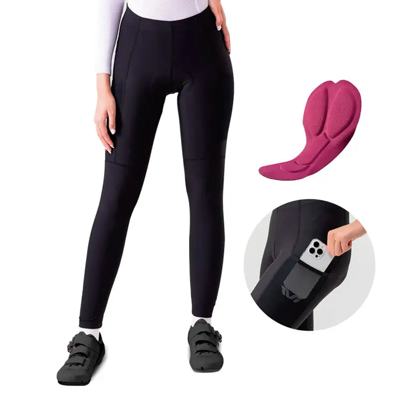Licra Legging con pad con bolsas a los costados