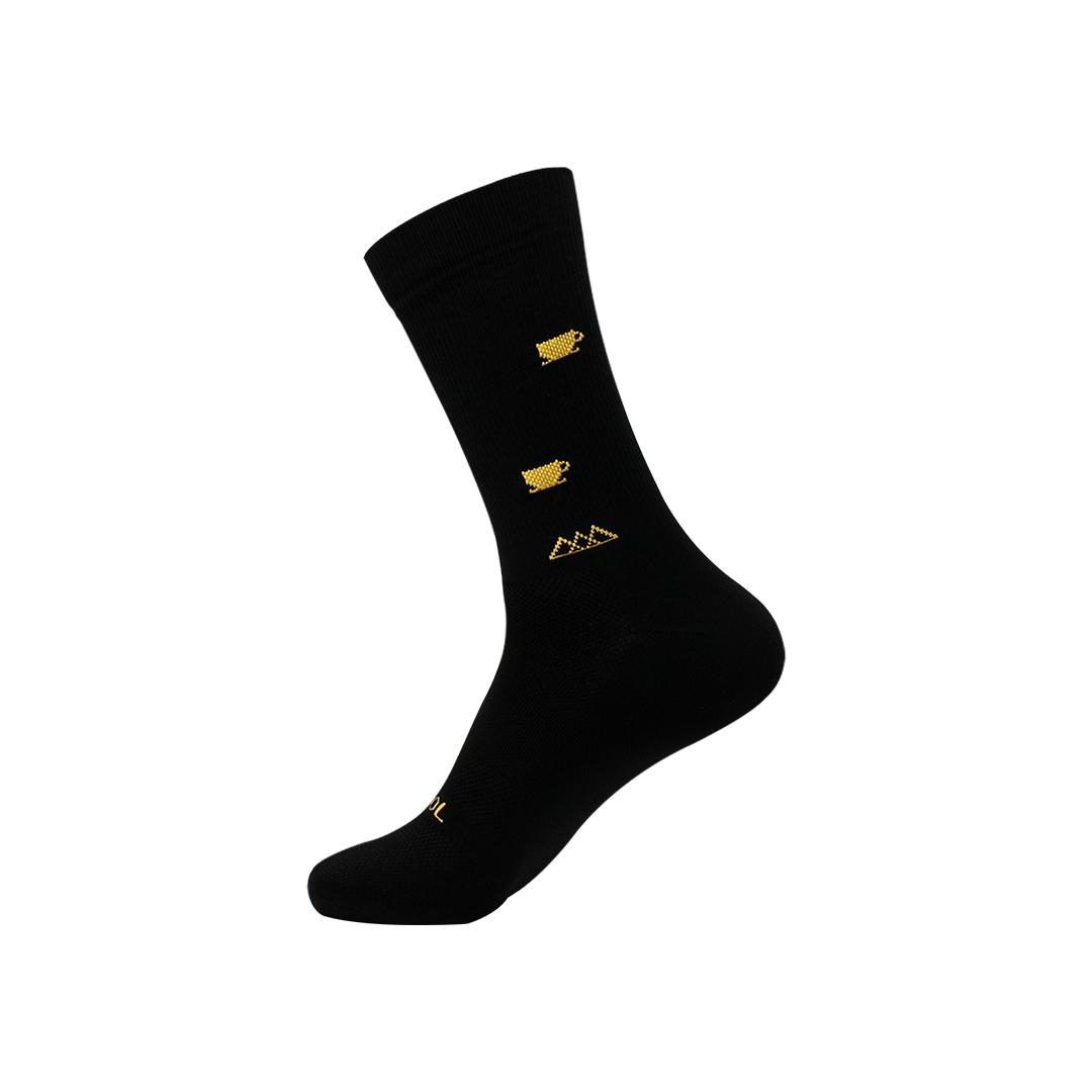 CALCETAS HUIZAPOL COFF NEGRO/DORADO L/XL
