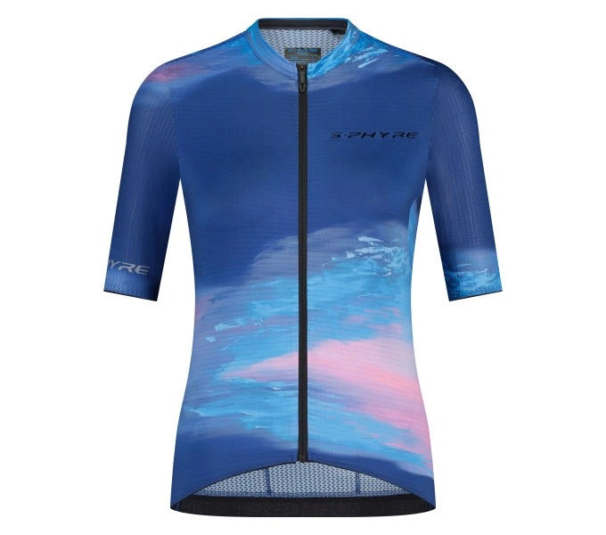 JERSEY MANGA CORTA MUJER S-PHYRE LEGGERA MORADO/AZUL