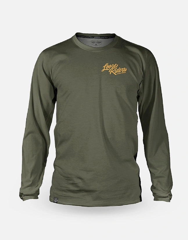 JERSEY MANGA LARGA LOOSE RIDERS AIRSHARK OLIVE