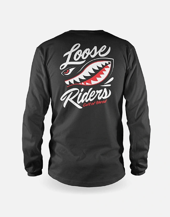 JERSEY MANGA LARGA LOOSE RIDERS AIRSHARK BLACK