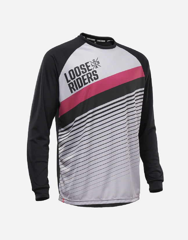 JERSEY MANGA LARGA LOOSE RIDERS SLANT GREY