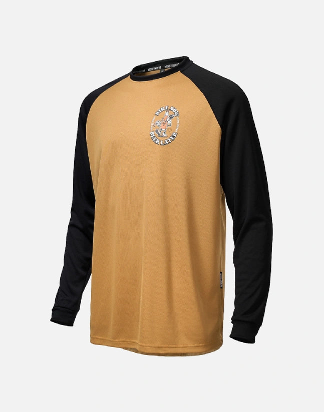 JERSEY MANGA LARGA LOOSE RIDERS BIKE NOW RUST RAGLAN