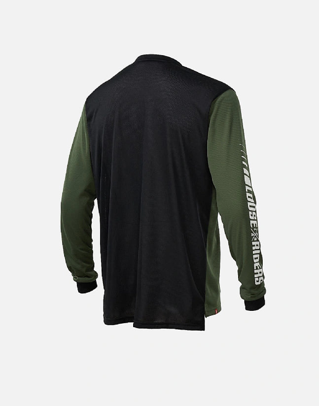 JERSEY MANGA LARGA LOOSE RIDERS SENDER OLIVE