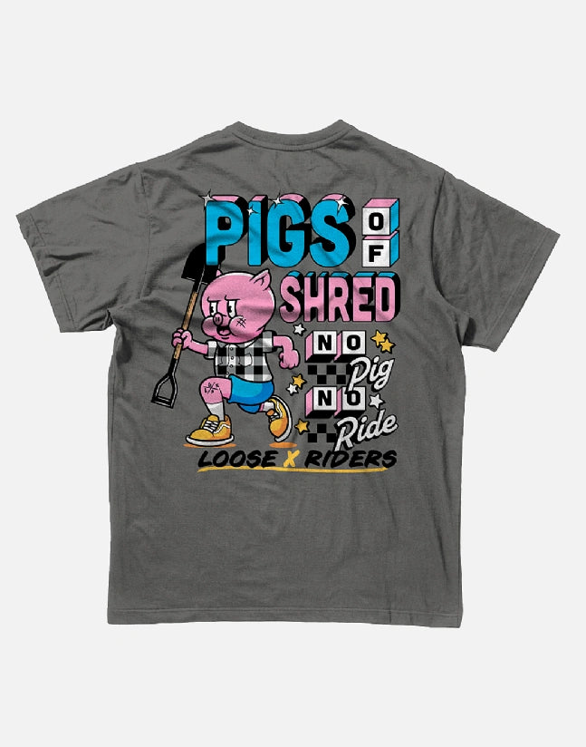 JERSEY LOOSE RIDERS NO PIG NO RIDE GREY