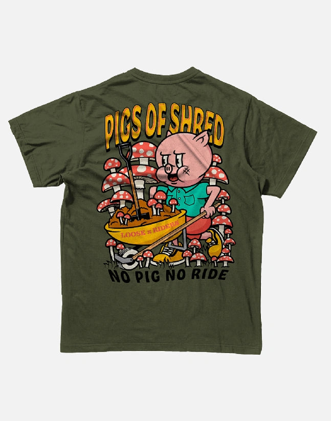 Jersey Loose Riders Pig of Shred Olive