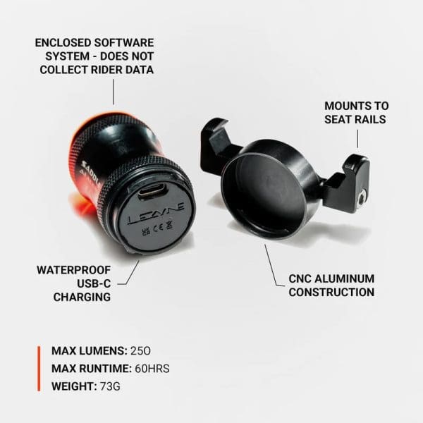 LAMPARA LEZYNE SADDLE AI ALERT 250 LUMENS