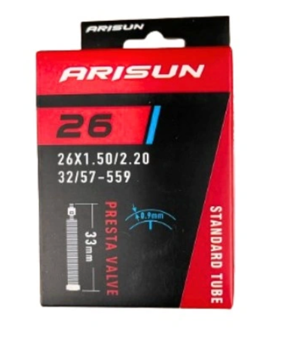 CAMARA MTB ARISUN 26X1.5/2.2 VALVULA FRANCESA 33MM