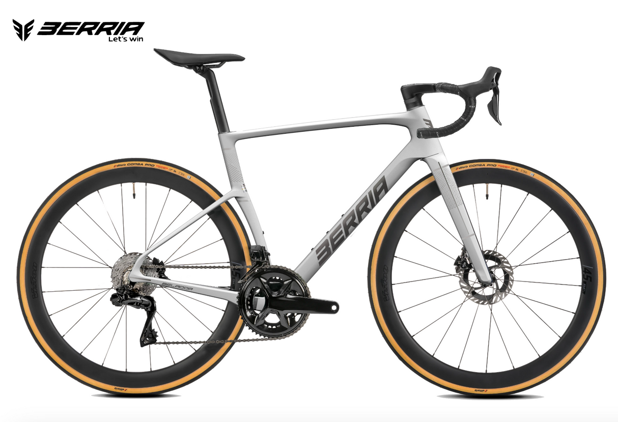 BERRIA RUTA BELADOR PRO RIVAL AXS C/POTENCIOMETRO TALLA S (53) WHITE SUCCESS GLOSS