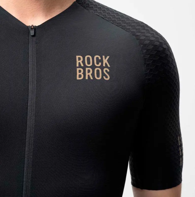 Jersey Rockbros Negro Letras Doradas