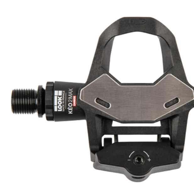 Pedal LOOK Ruta KEO 2 MAX CARBON Contacto Carbón/CrMo Negro + Placas (00016090)