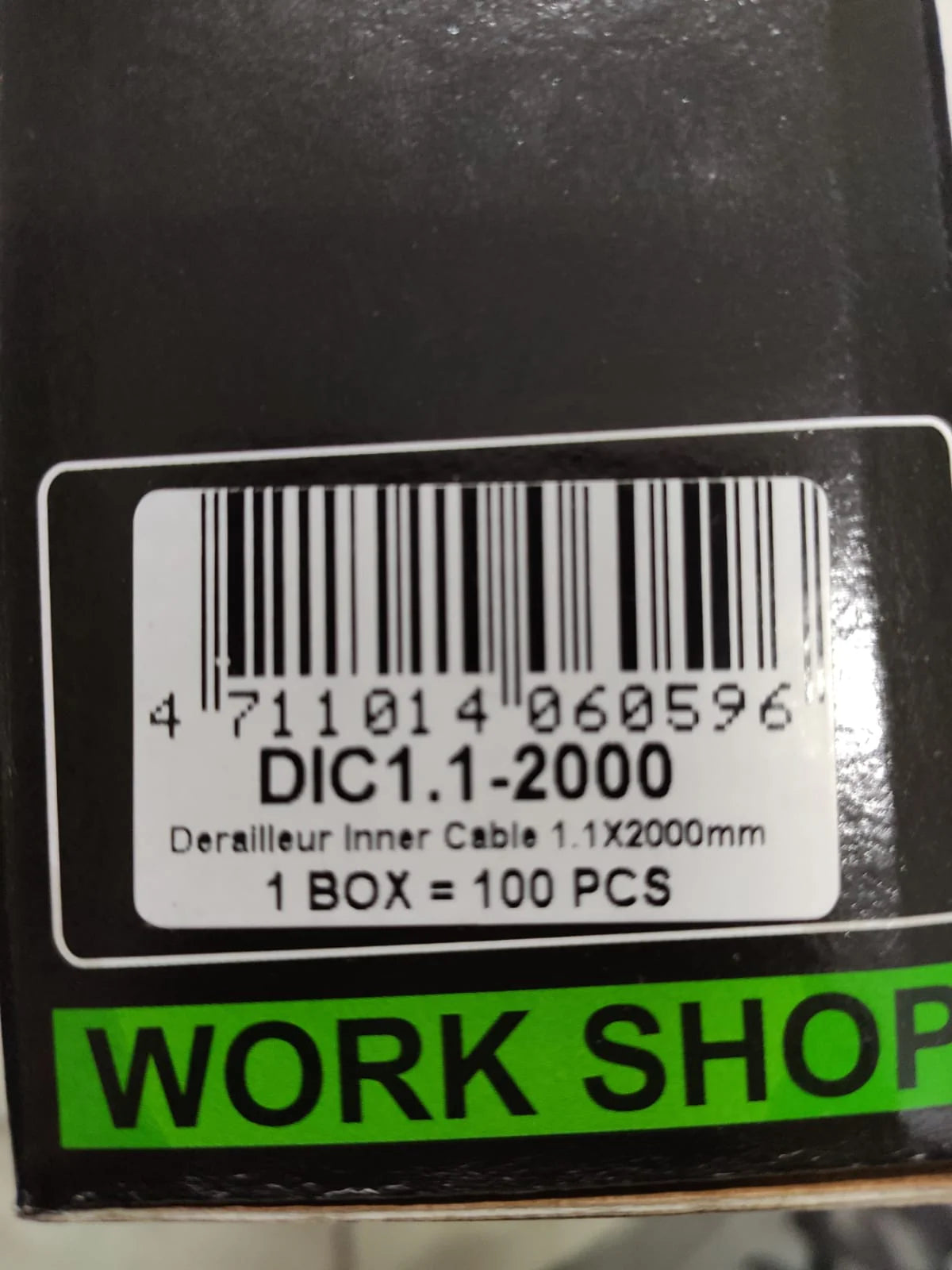 CAJA CON CHICOTES DE CAMBIOS INOXIDABLES PARA BICICLETA