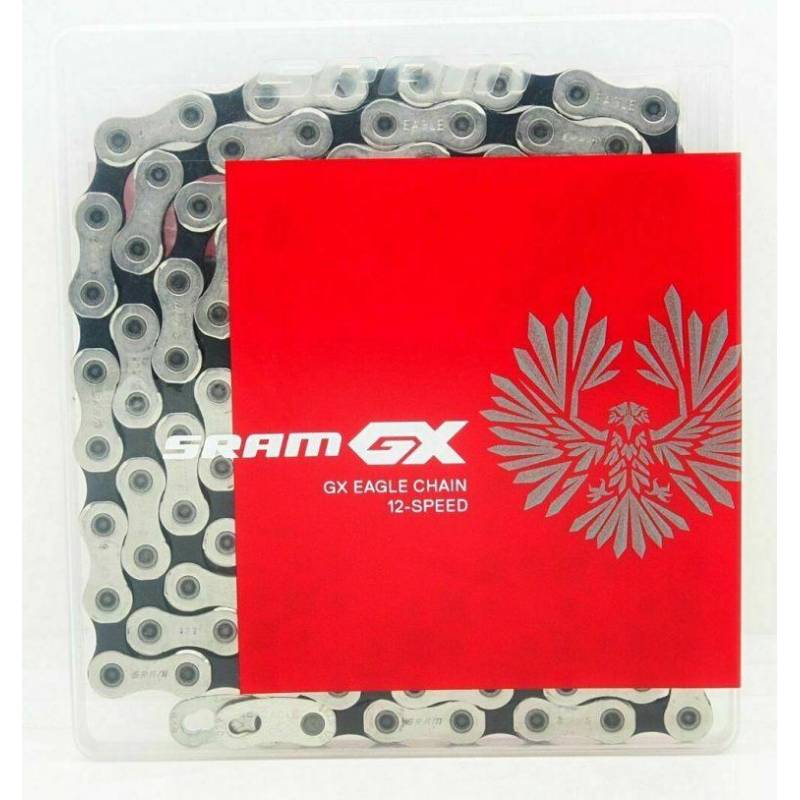 Cadena 12v 126L Sram GX Eagle plata/negro