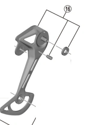 PATA CAMBIO TRASERO RD-M6100 PLACA SHIMANO