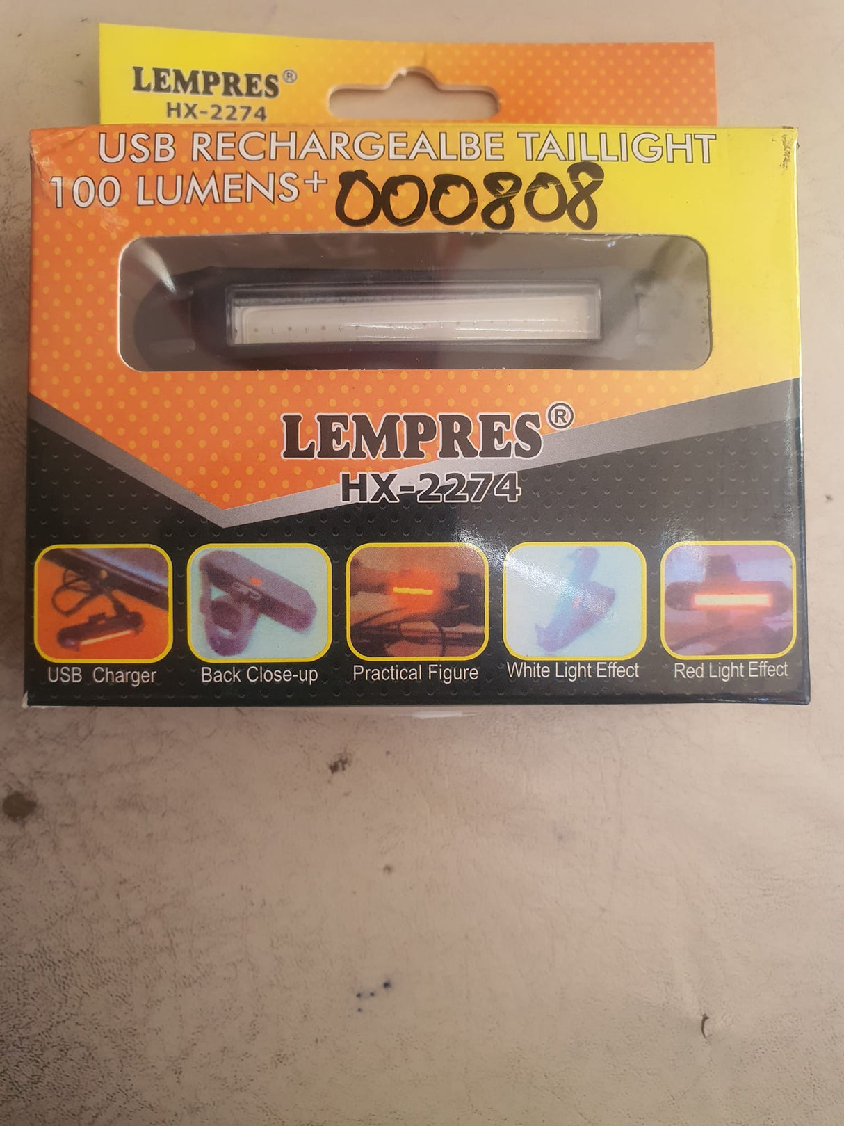 LÁMPARA TRASERA 100 LUMENES LEMPRES