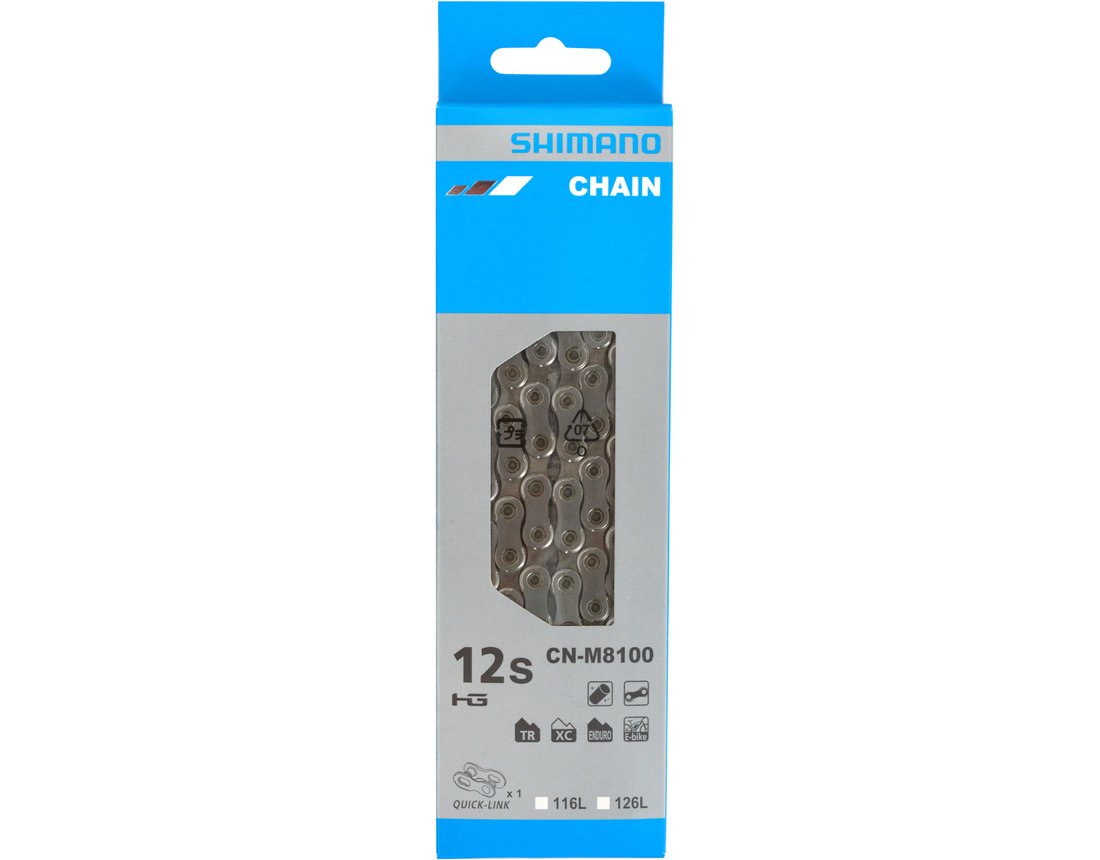 Cadena CN-M8100 126 12V C/ QUICK LINK SHIMANO XT