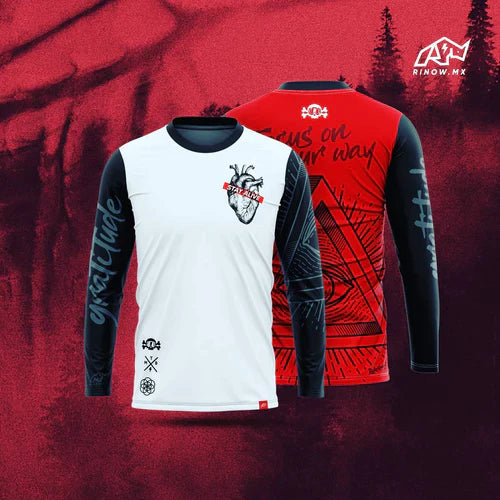 JERSEY RINOW STAY ALIVE WHITE/BLACK/RED