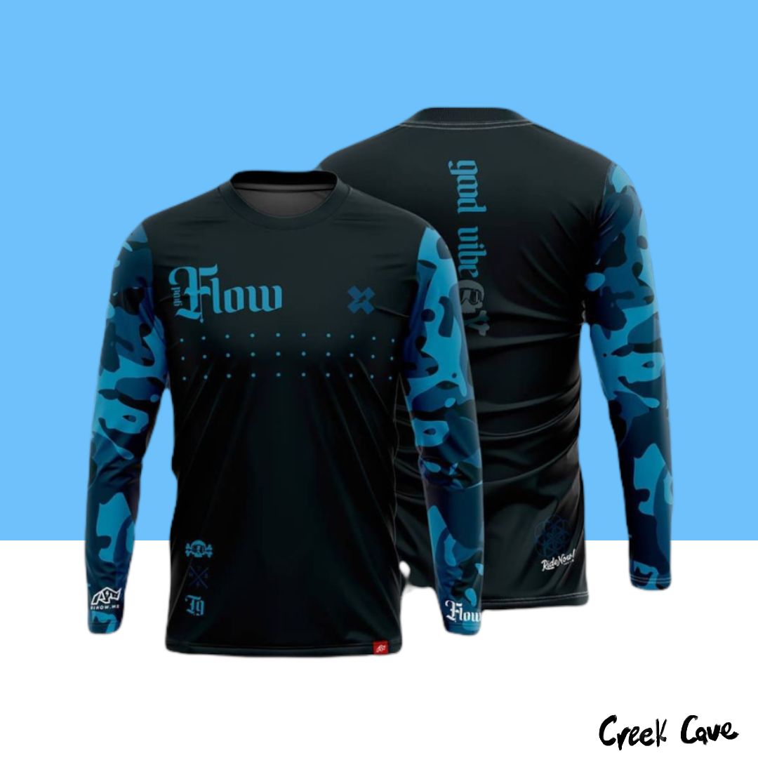 JERSEY MTB RINOW NEGRO/CELESTE