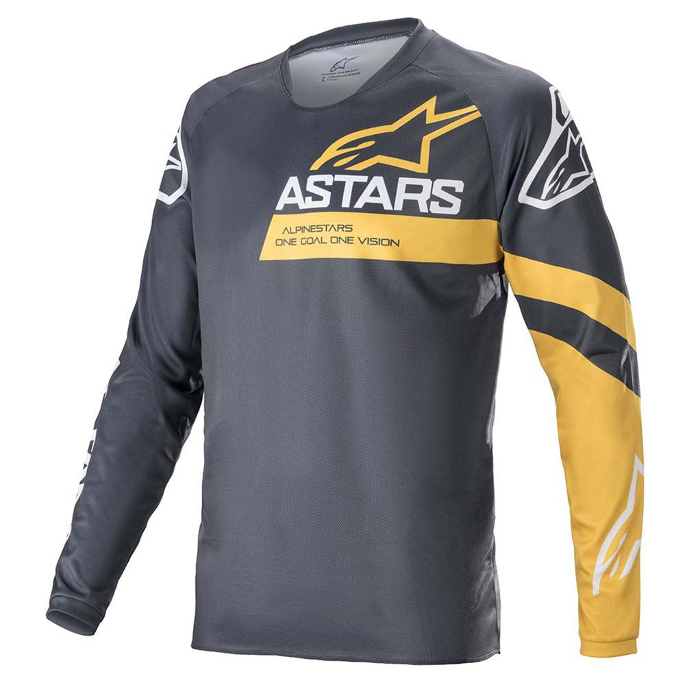 ALPINESTARS RACER V3 L/S JERSEY GRIS-AMARILLO