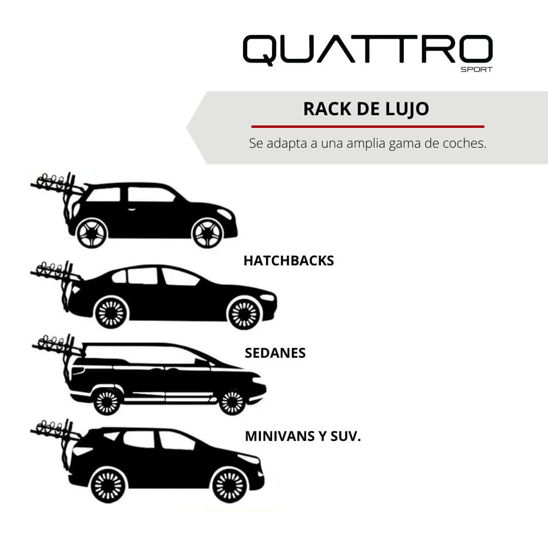 RACK DE CAJUELA VENTURA 3 BICICLETAS NEGRO