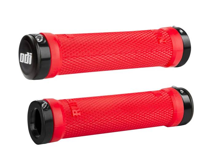 PUÑOS RUFFIAN LOCK-ON GRIPS RED 130MM ODI