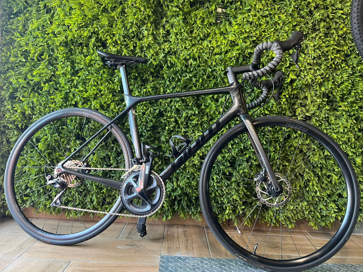 Bicicleta de Ruta Medio uso RUTA Giant TCR Gris oscuro carbono