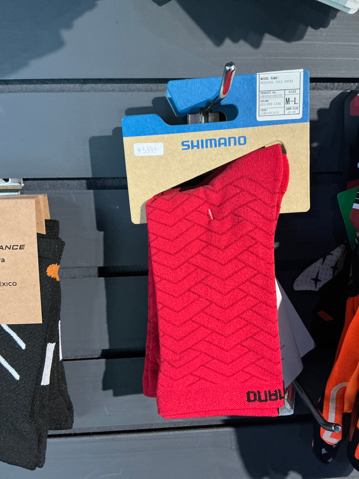 Calcetas rojas shimano talla M-L 41-44