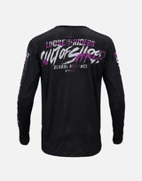 Jersey Manga Larga Loose Riders Purple Camo Black