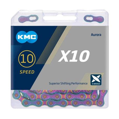 CADENA KMC 12V X12 AURORA BLUE 126E