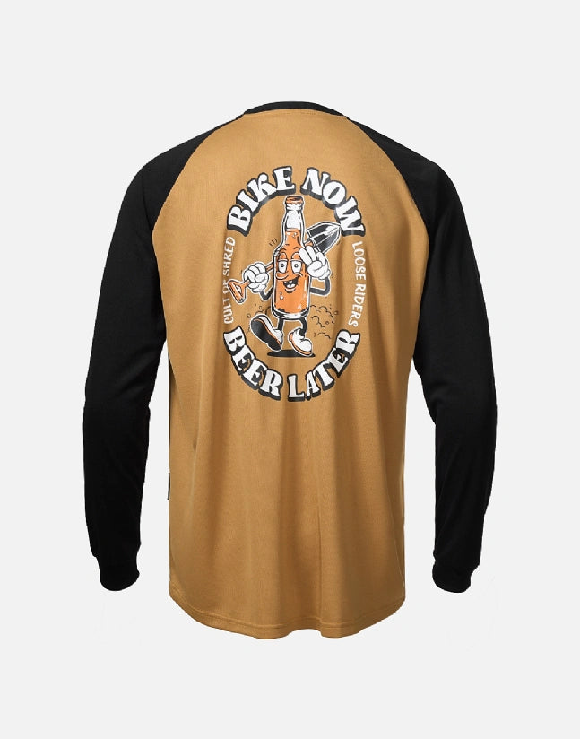 Jersey Manga Larga Loose Riders Bike Now Rust Raglan