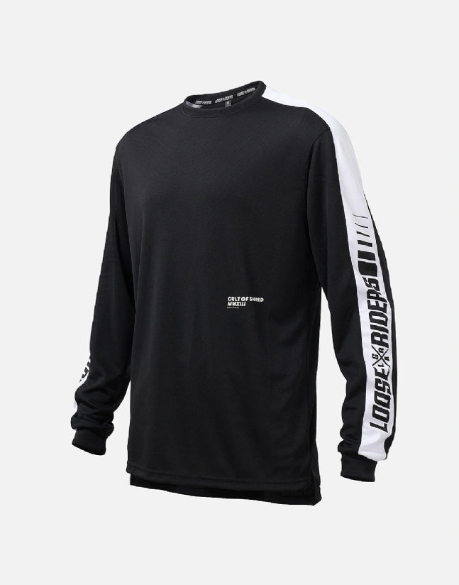 Jersey Manga Larga Loose Riders Retro Black