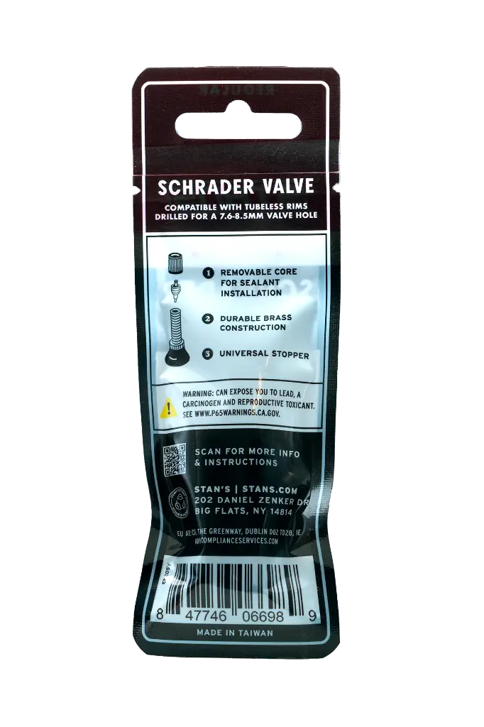 VALVULA STAN'S AMERICANA V/A SCHRADER LATON