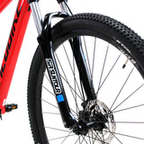 BICICLETA ALUBIKE MTB SIERRA 29 COLOR ROJO FUEGO TALLA M 24V ALUMINIO