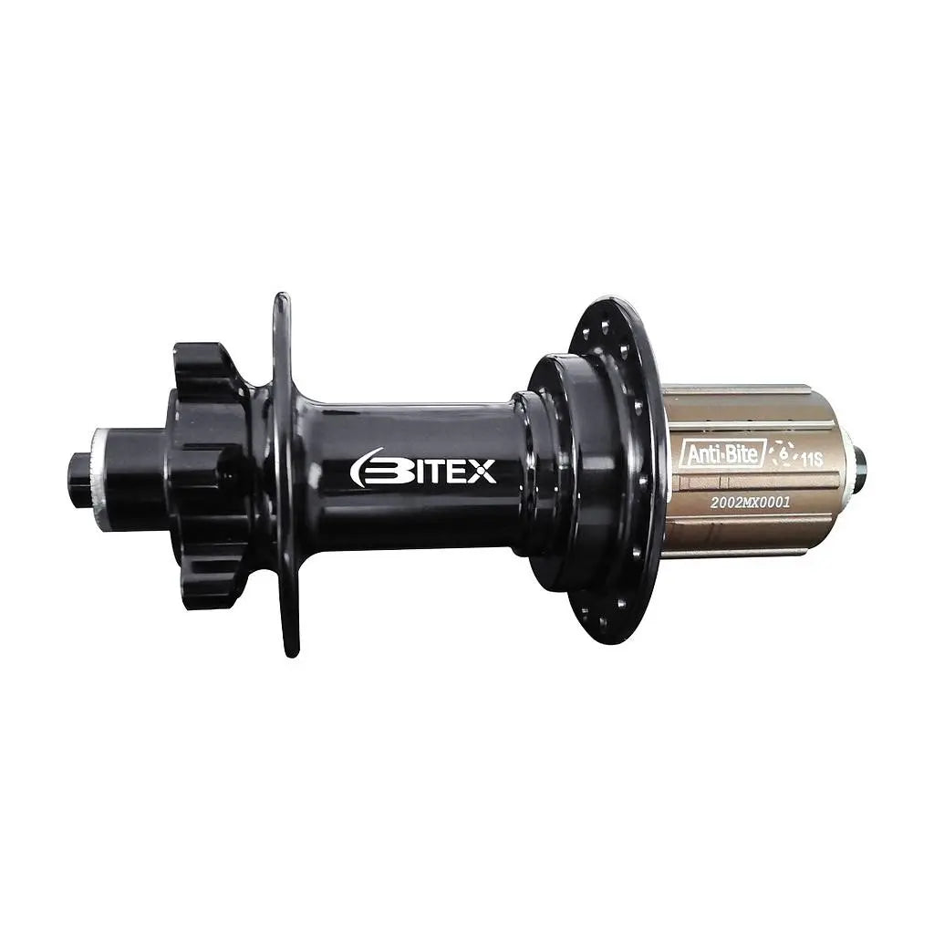 MAZA TRASERA MTB BITEX ´25 BX211 6B BOOST QR-141 NEGRA "J" 28H SHIMANO HG