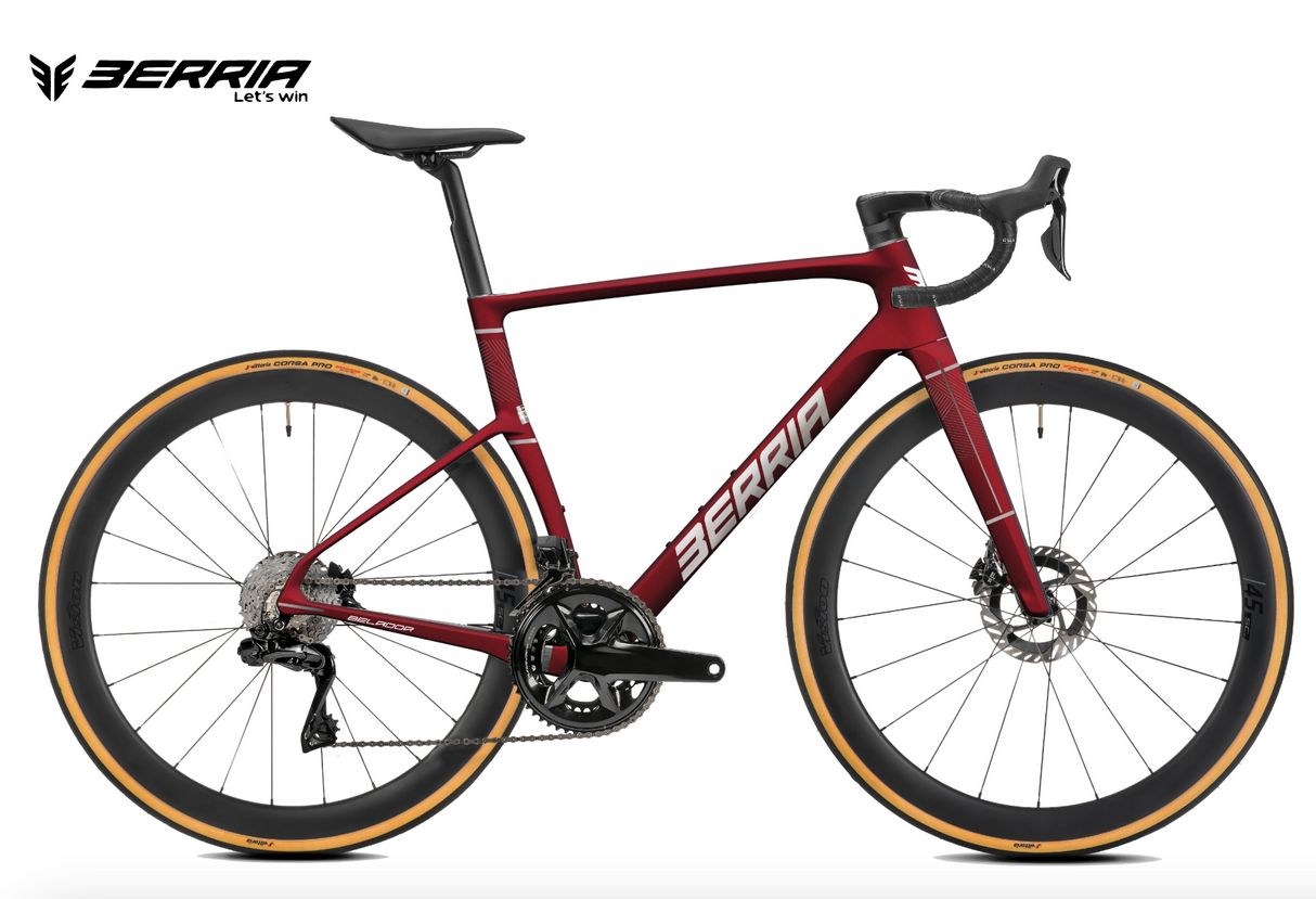 BERRIA RUTA BELADOR PRO RIVAL AXS C/POTENCIOMETRO TALLA S (53) RAPID RED GLOSS