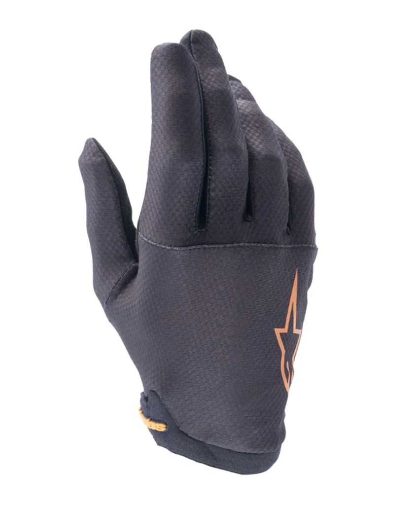 GUANTES A-ARIA NEGROS CON DORADO ALPINESTARS