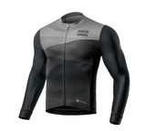 Jersey Rockbros Manga larga con cierre Negro Gris