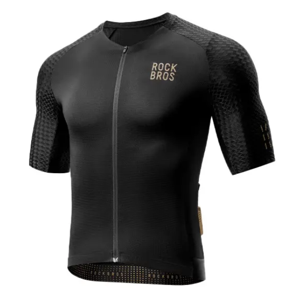 Jersey Rockbros Negro Letras Doradas