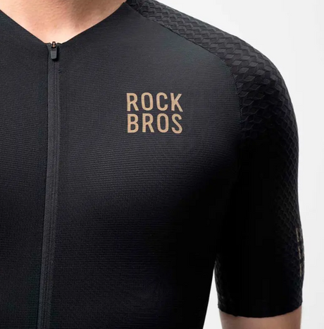 Jersey Rockbros Negro Letras Doradas