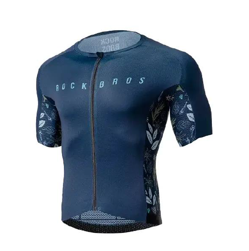 Jersey Rockbros Azul con hojas