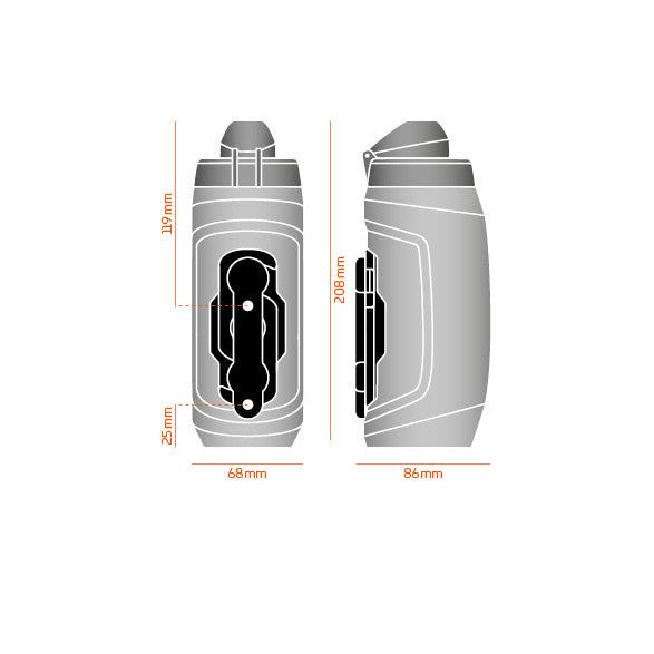 ÁNFORA FIDLOCK TWIST 590ML + BASE PARA BICICLETA