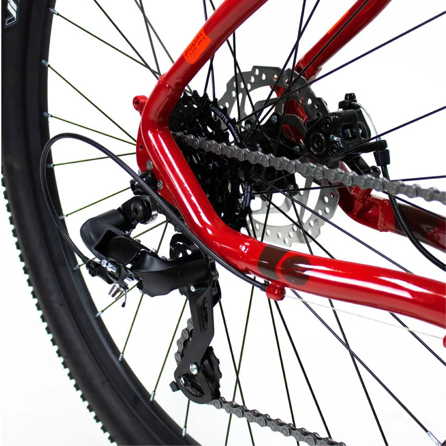 BICICLETA ALUBIKE MTB SIERRA 26 COLOR ROJO TALLA M 24V ALUMINIO
