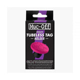 MUC-OFF PORTA AIRTAG TUBELESS PARA NEUMATICO – ROSA/NEGRO