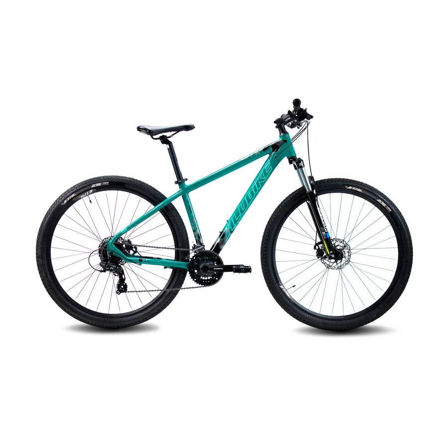 BICICLETA ALUBIKE MTB SIERRA 27.5 COLOR ESMERALDA TALLA M 24V ALUMINIO