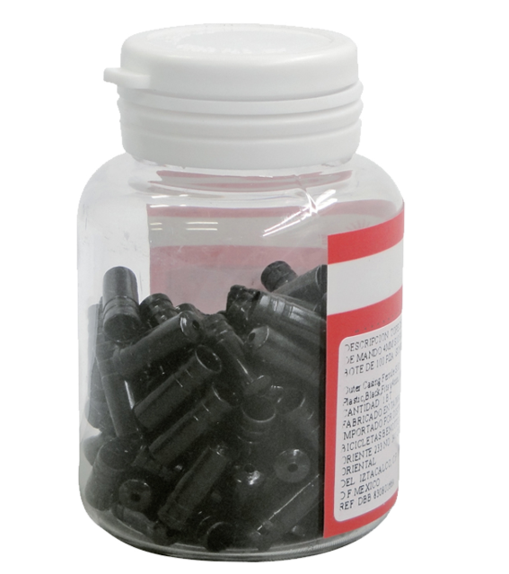 Tope de Forro de Mando SUNRACE 4mm Plastico Bote x100 OFS10.0100.B00.BTB